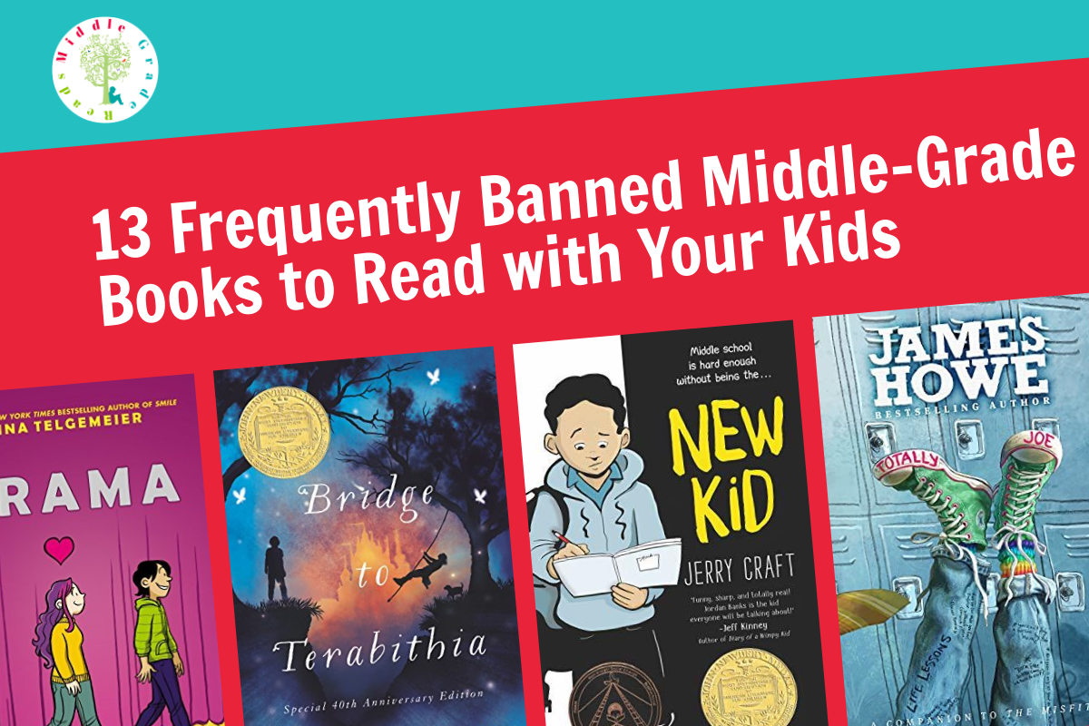 Middle-grade reads are making headlines as some of the most challenged books of 2022. Check out 13 commonly banned books for tweens & read them with your kids now.